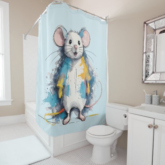 Maus Duschvorhang (Beispiel)