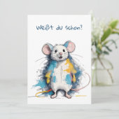 Maus Einladung (Stehend Vorderseite)