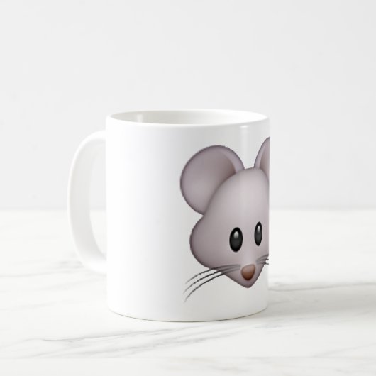 Maus - Emoji Kaffeetasse (Vorderseite Links)