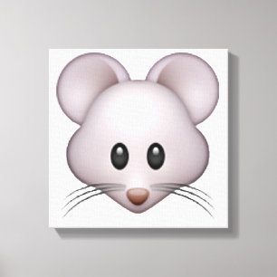 Maus - Emoji Leinwanddruck