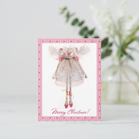 Maus-Engel Postkarte (Stehend Vorderseite)