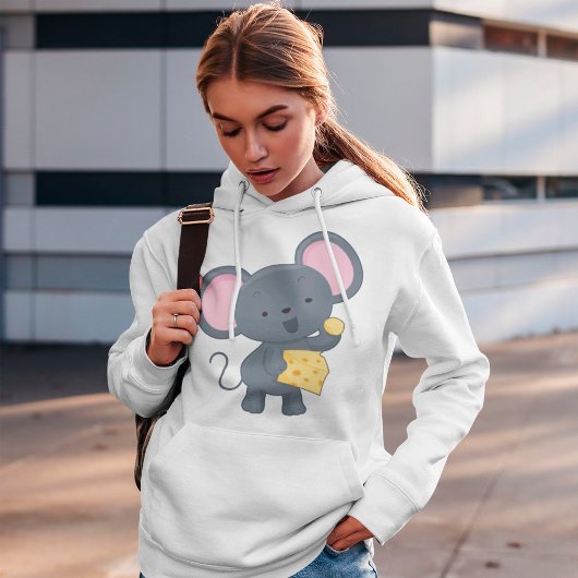 Maus essen Käse Hoodie