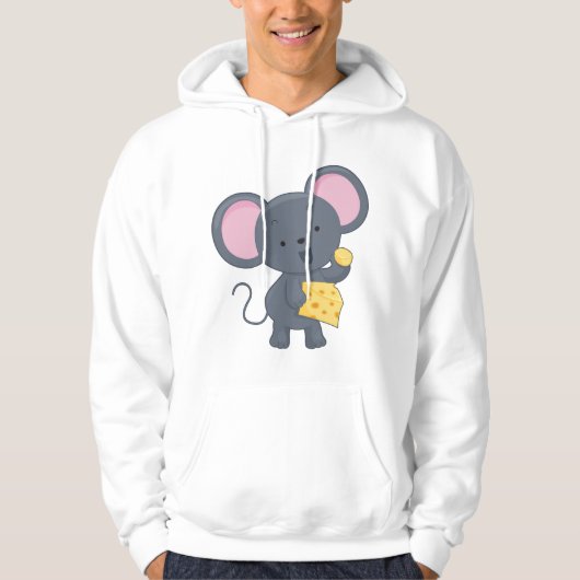 Maus essen Käse Hoodie (Vorderseite)