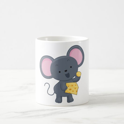 Maus essen Käse Kaffeetasse (Mittel)