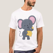 Maus essen Käse T-Shirt (Vorderseite)