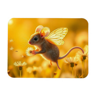 Maus Fairy im Garten Magnet