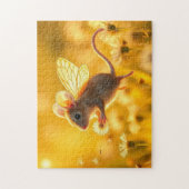 Maus Fairy im Garten Puzzle (Vertikal)
