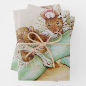 Maus Familie in einem Schuhwerk von Beatrix Potter Geschenkpapier Set (Beispiel)