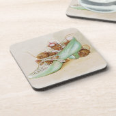 Maus Familie in einem Schuhwerk von Beatrix Potter Getränkeuntersetzer (Linke Seite)