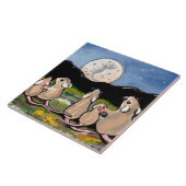 Maus-Familie Moon 6" Fliesentrippe Fliese (Seite)