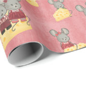 Maus-Familie | Niedlich und Cheesy Geschenkpapier (Rolleneckpunkt)