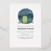 Maus Firefly Mason Jar Dusche Folieneinladung (Rückseite)