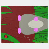 Maus Fleecedecke (Vorderseite (Horizontal))