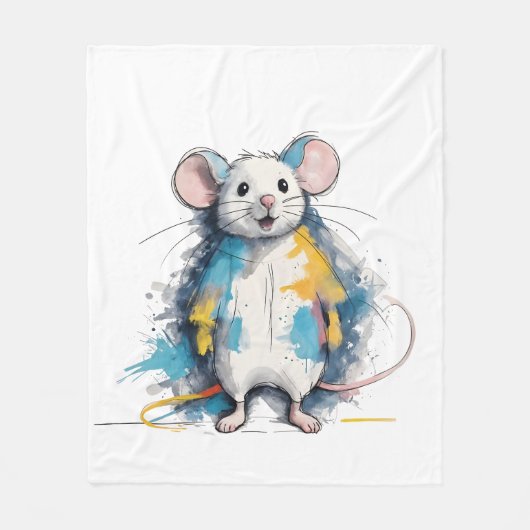 Maus Fleecedecke (Vorderseite)