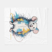 Maus Fleecedecke (Vorderseite (Horizontal))