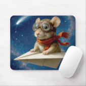 Maus Flug eines Papierflugzeugs Mousepad (Mit Mouse)