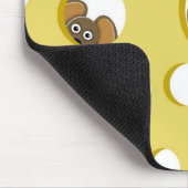 Maus für das Mittagessen Mousepad (Ecke)