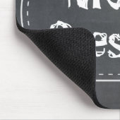 Maus geht hier Tafel Mousepad (Ecke)