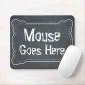 Maus geht hier Tafel Mousepad (Mit Mouse)
