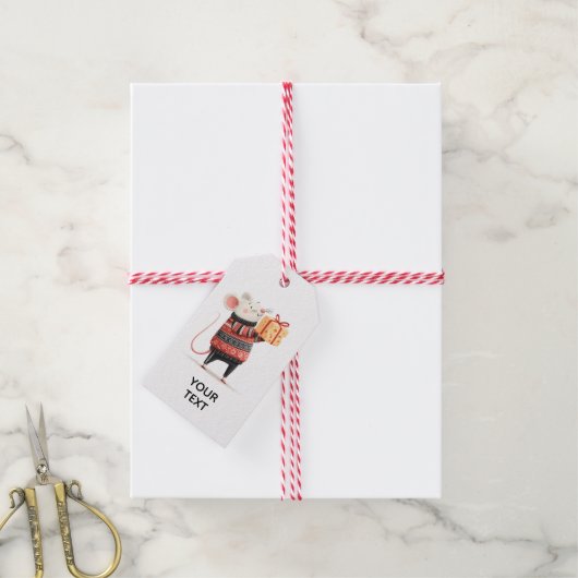 Maus-Geschenkanhänger Geschenkanhänger (Mit Garn)