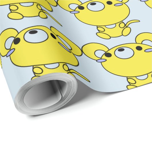 Maus Geschenkpapier (Rolleneckpunkt)
