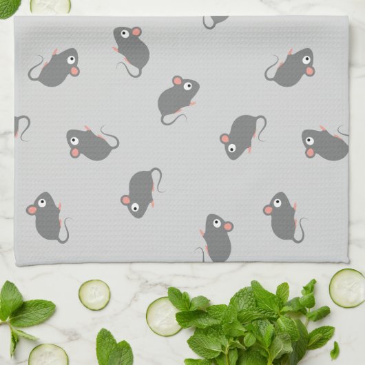 Maus Geschirrtuch (Gefaltet)