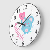 Maus Große Wanduhr (Winkel)