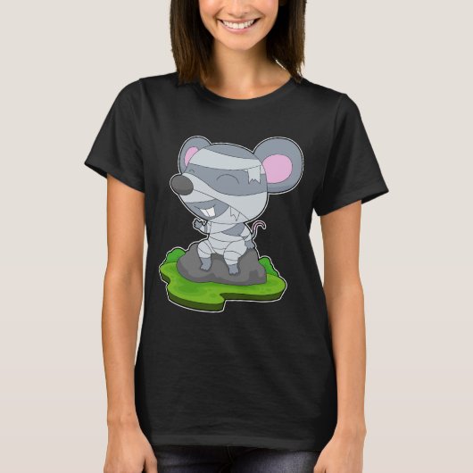 Maus Halloween Mummy T-Shirt (Vorderseite)