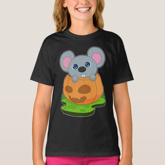Maus Halloween Pumpkin T-Shirt (Vorderseite)