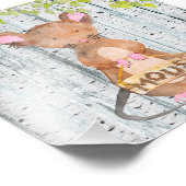 Maus- Holzfreunde - Aquarellbilder Fotodruck (Ecke)