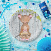 Maus- Holzfreunde - Aquarellbilder Pappteller (Party)