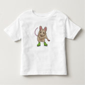 Maus Ice Skaten Ice Skate Kleinkind T-shirt (Vorderseite)
