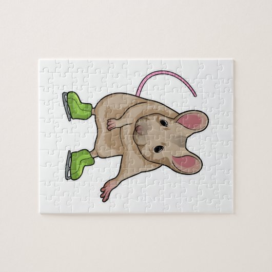 Maus Ice Skaten Ice Skate Puzzle (Horizontal)