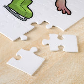 Maus Ice Skaten Ice Skate Puzzle (Seite)