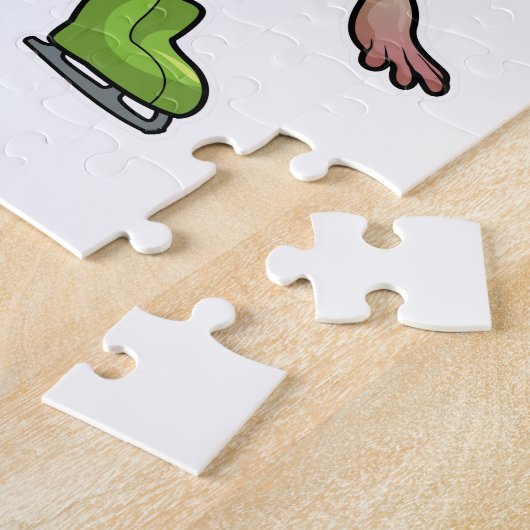 Maus Ice Skaten Ice Skate Puzzle (Seite)