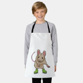 Maus Ice Skaten Ice Skate Schürze (Getragen)
