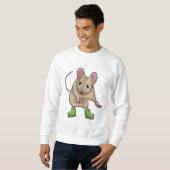 Maus Ice Skaten Ice Skate Sweatshirt (Vorne ganz)
