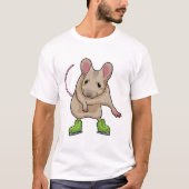 Maus Ice Skaten Ice Skate T-Shirt (Vorderseite)