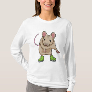 Maus Ice Skaten Ice Skate T-Shirt