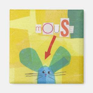 Maus im Gelb Magnet
