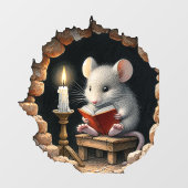 Maus im Haus - Aufkleber für die Rocktafel (Blatt)