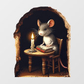 Maus im Haus - Aufkleber für die Rocktafel (Blatt)