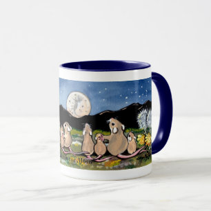 "Maus im Mond", Mäuse, die den Mond aufpassen Tasse