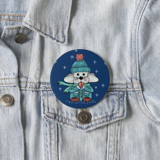 Maus im Schnee Button (Beispiel)