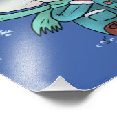 Maus im Schnee  Fotodruck (Ecke)