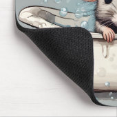 Maus in Blase Bath Mousepad (Ecke)