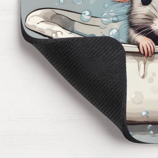 Maus in Blase Bath Mousepad (Ecke)