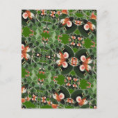 Maus in Clover Kaleidoscope St. Patrick's Day Postkarte (Vorderseite)