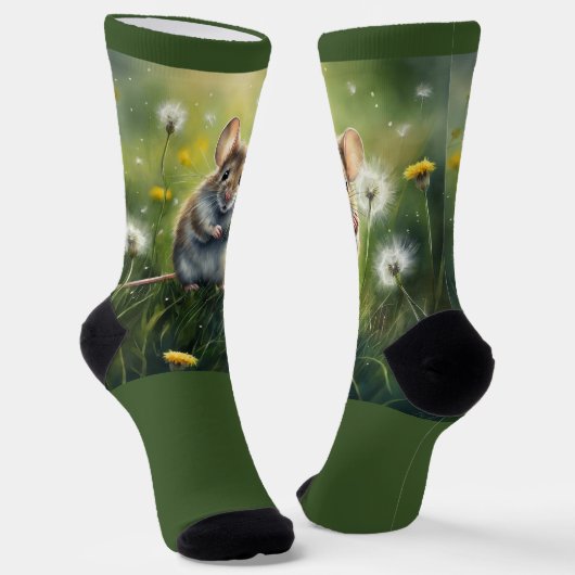 Maus in den Lüstern Socken (Gewinkelt)
