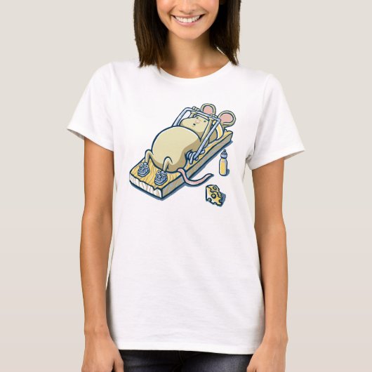 Maus in den lustigen Entwürfen T-Shirt der (Vorderseite)
